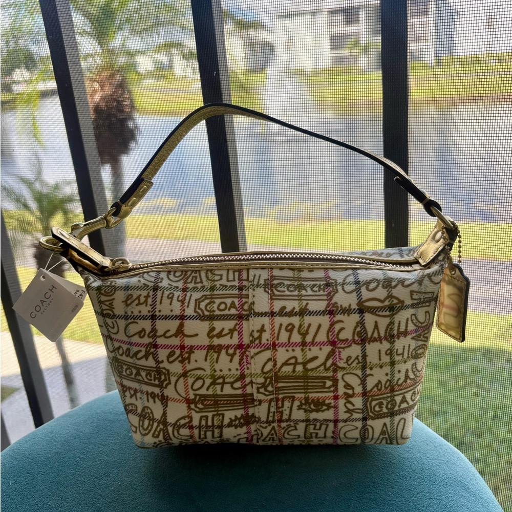 NWT Tattersall Graffiti Coach Purse